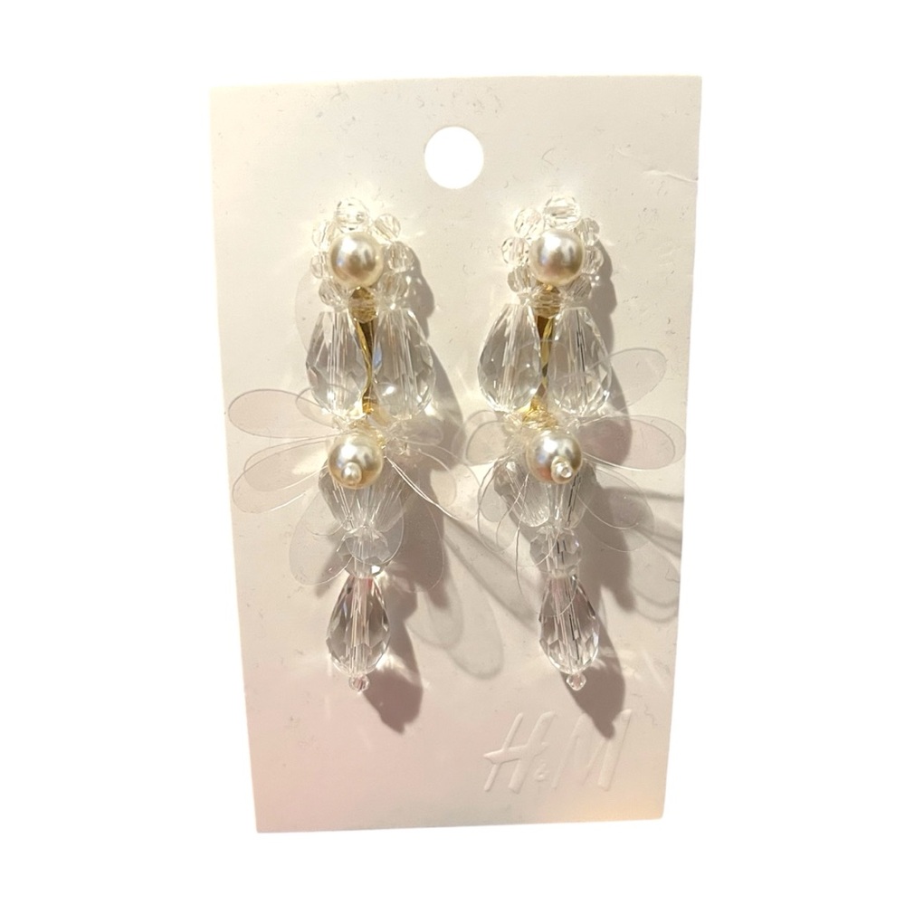 H&M Floral Statement Earrings